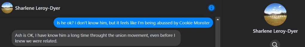 “In the end I just am the one that gave you a heads up, it won’t be me that does the&nbsp;thing.”